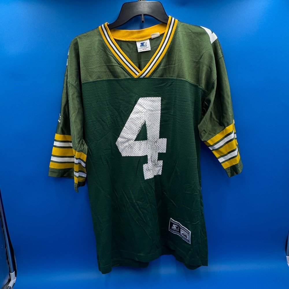 Vtg 90s BRETT FAVRE Packers STARTER Jersey - 1995 MVP Era - Size 46 / M